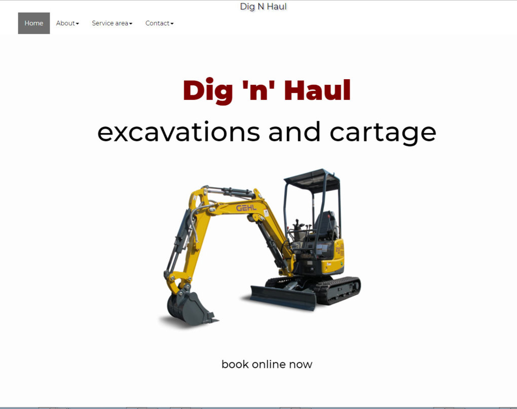 Excavations cartage and hauling